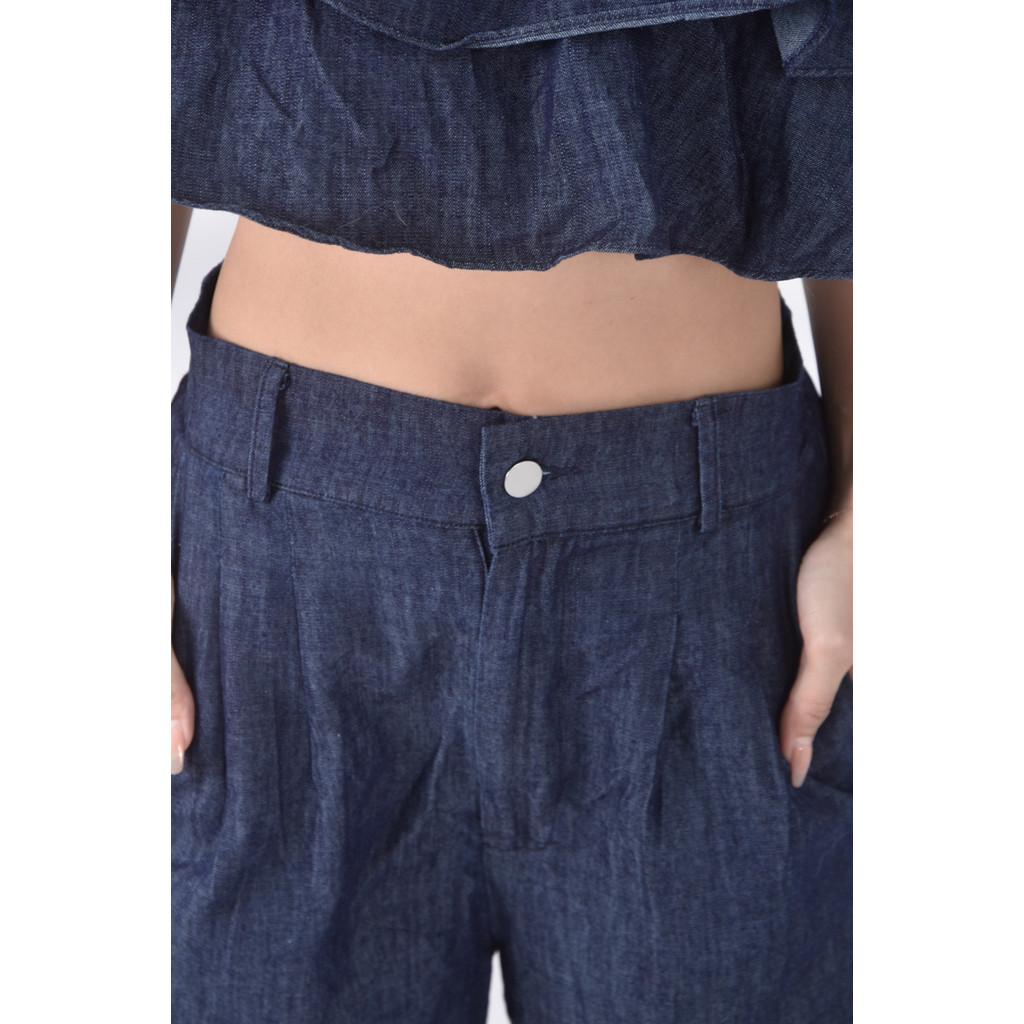 (M) jccrew無袖藍色套裝二手衣, , large