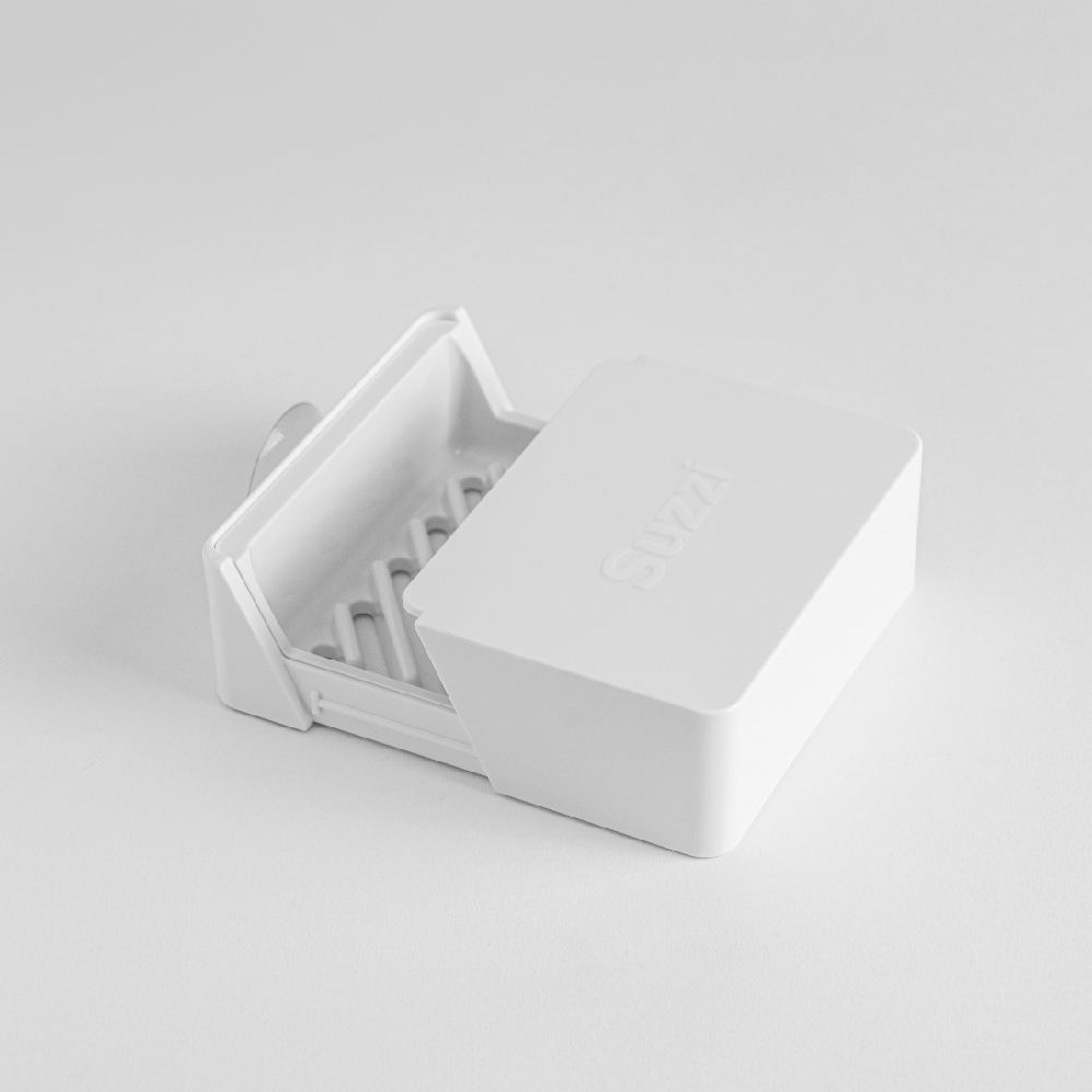 Suzzi Ventilating Travel Soap Bar Container White, , large