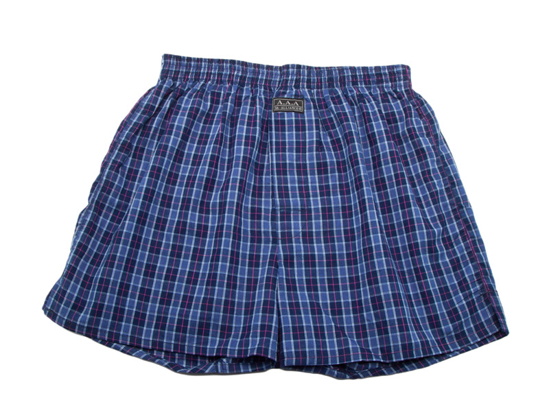 ﹝ 3A-Alliance ﹞格紋平口褲/海軍格紋, , large