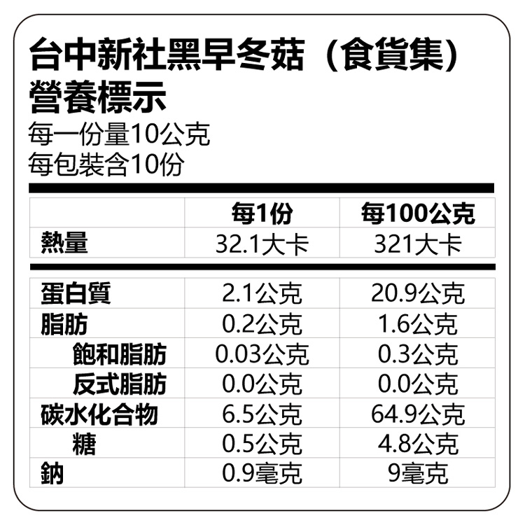 【玩食】食貨集新社黑早冬菇 / 2包組 (免運), , large