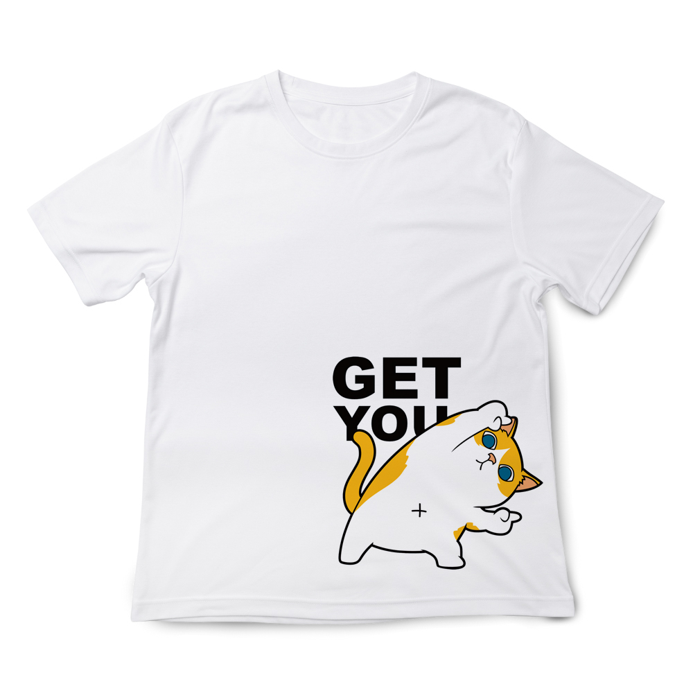 JZ TEE 哈士奇&貓咪-GET YOU  印花短袖T恤, , large