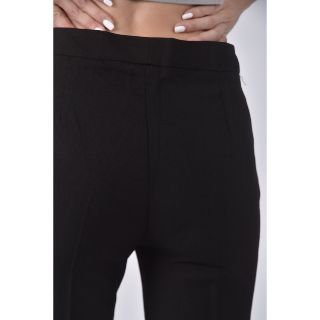 (M) 西裝直筒黑色長褲二手衣, , large