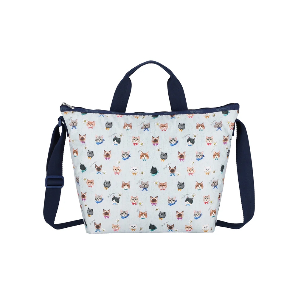 |快速出貨|Lesportsac Deluxe Easy Carry Tote 兩用托特包 送禮-晴空貓語, , large