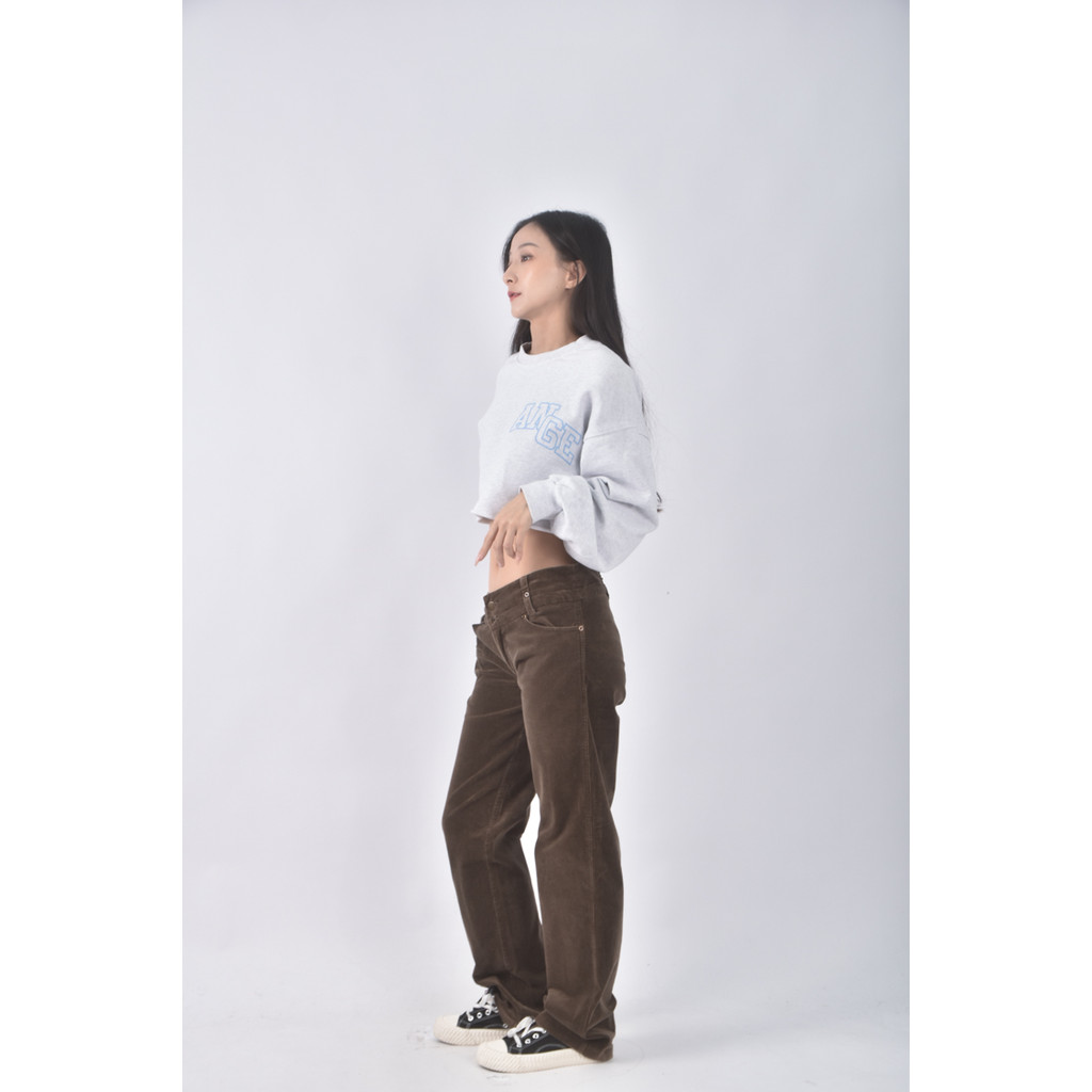 (3XL) pazars素面棕色長褲二手衣, , large