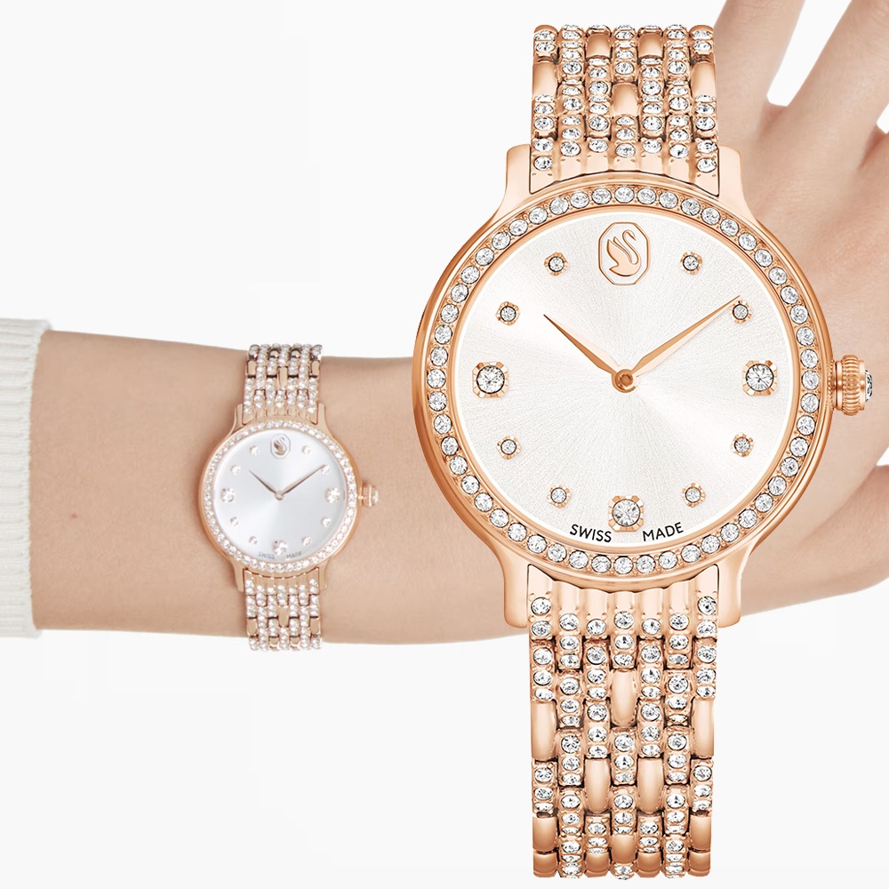 SWAROVSKI 施華洛世奇 Imber 流動美感時尚手錶 女錶-31mm 送禮推薦 5713883, , large