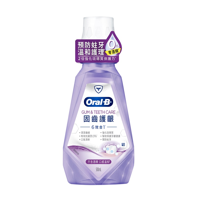 OB 6-in-1 GumTeeth Care Rinse 500ml, , large