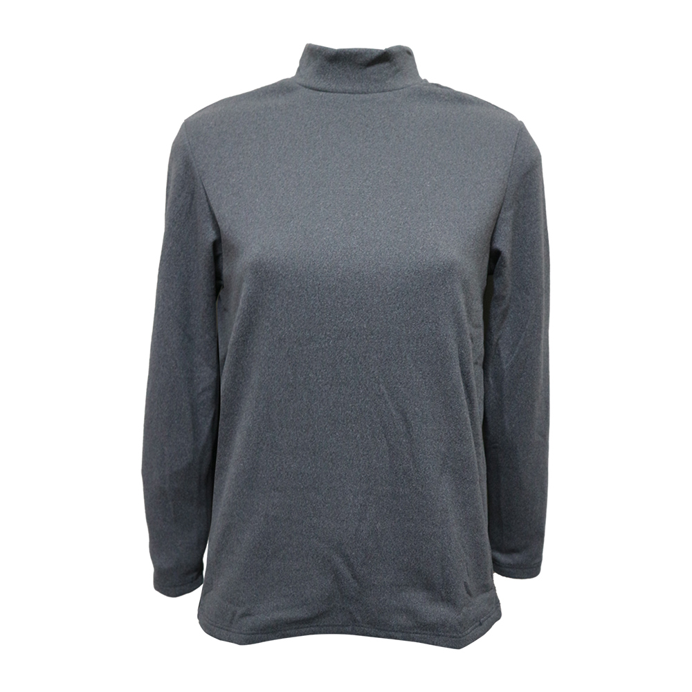 女羊毛蠶絲保暖衣-立領-6863-麻灰色-L號-2件, , large