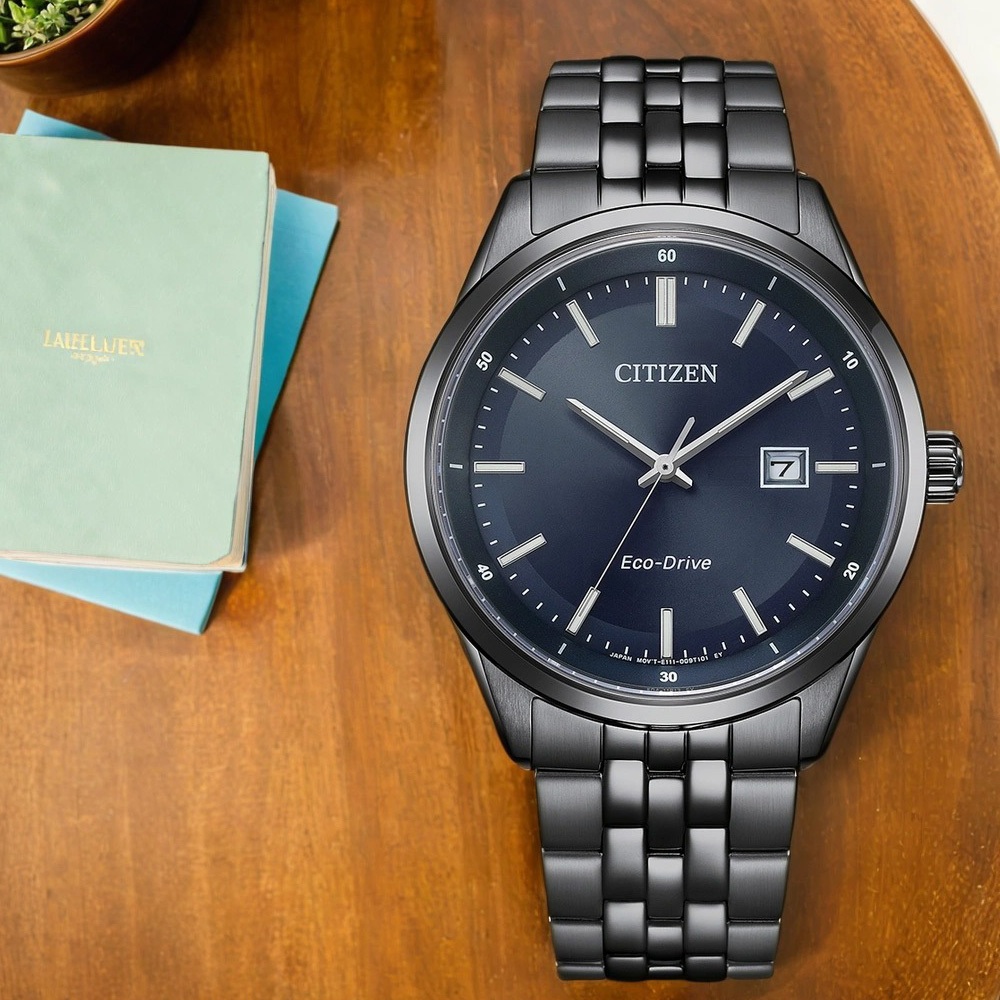 CITIZEN 星辰 光動能經典三針手錶 BM7567-50L, , large