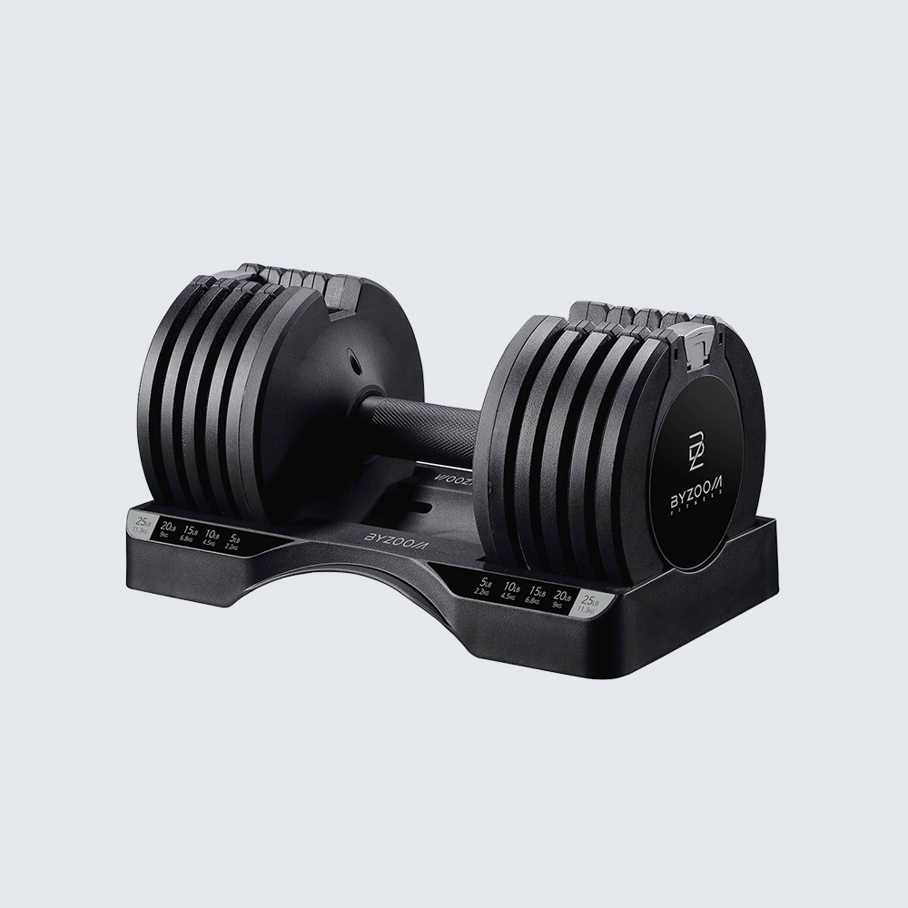 BYZOOM Fitness Pure Series 可調式啞鈴 25LB 5段重量秒速調整 宅配免運 公司貨 一年保固, , large