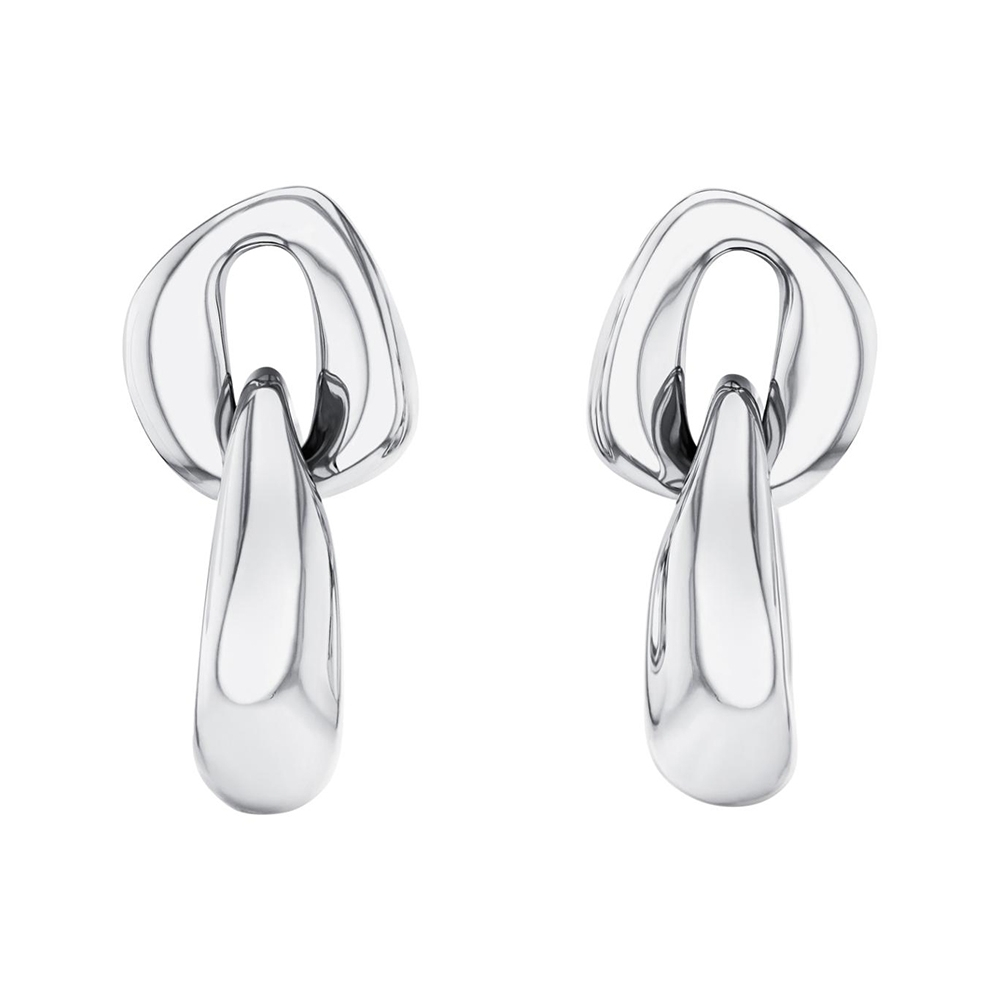 Calvin Klein CK Statement 鎖鍊穿式耳環 送禮推薦 35000654, , large