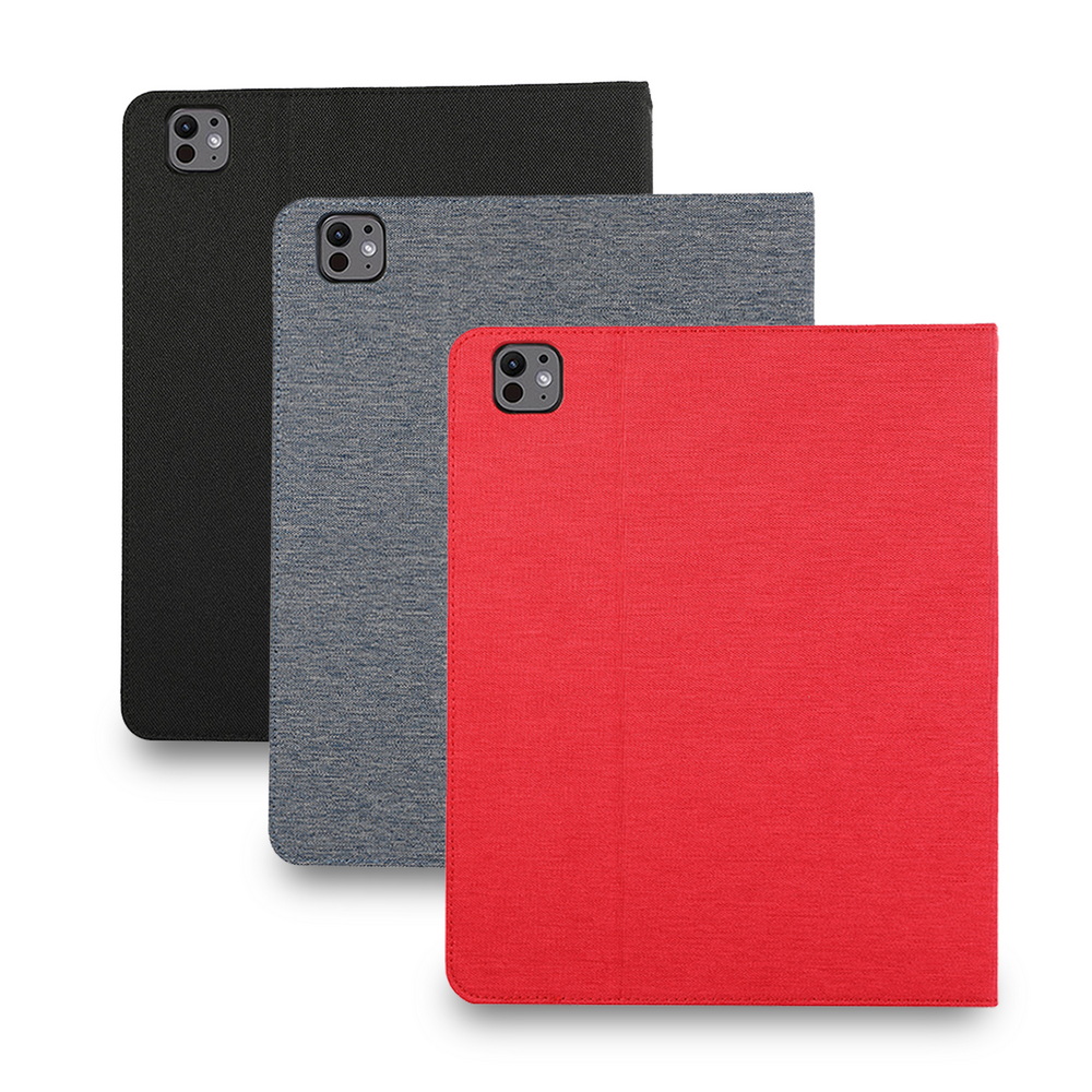 [LP112 Graceful Fabric Texture Style] iPad Pro 11-inch 2024 Tablet Protective Case (Auto Sleep/Wake Built-in Pencil Holder), , large