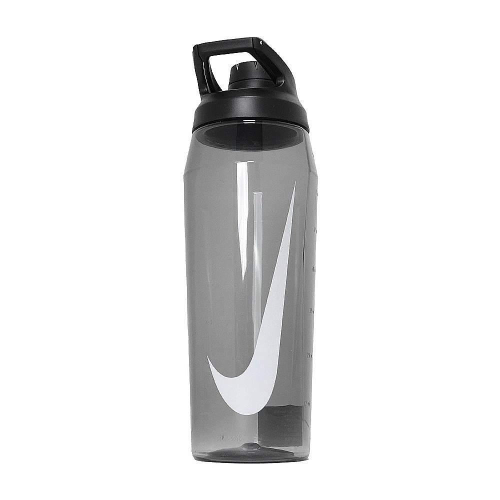 NIKE 大口徑水壺 32OZ/946ml 運動水瓶 隨身杯 健身 時尚 轉蓋 人體工學 可機洗 防漏 透明黑 透明黃, 透明黃, large