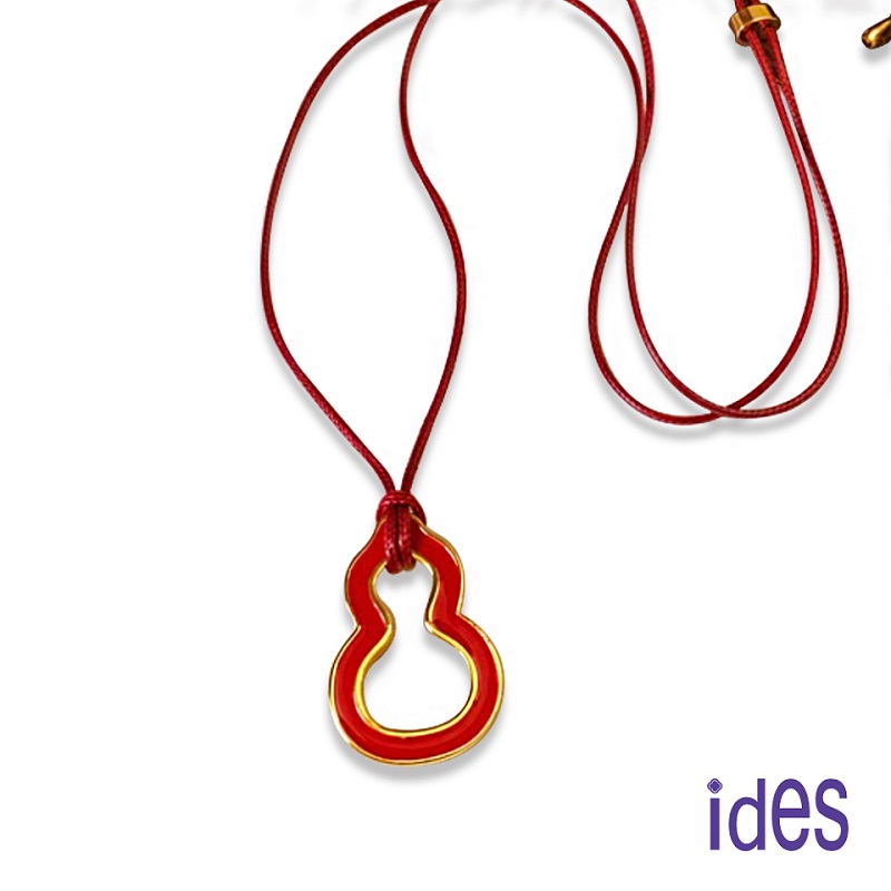 [ides愛蒂思] 輕珠寶時尚設計都會系列項鍊/紅繩葫蘆