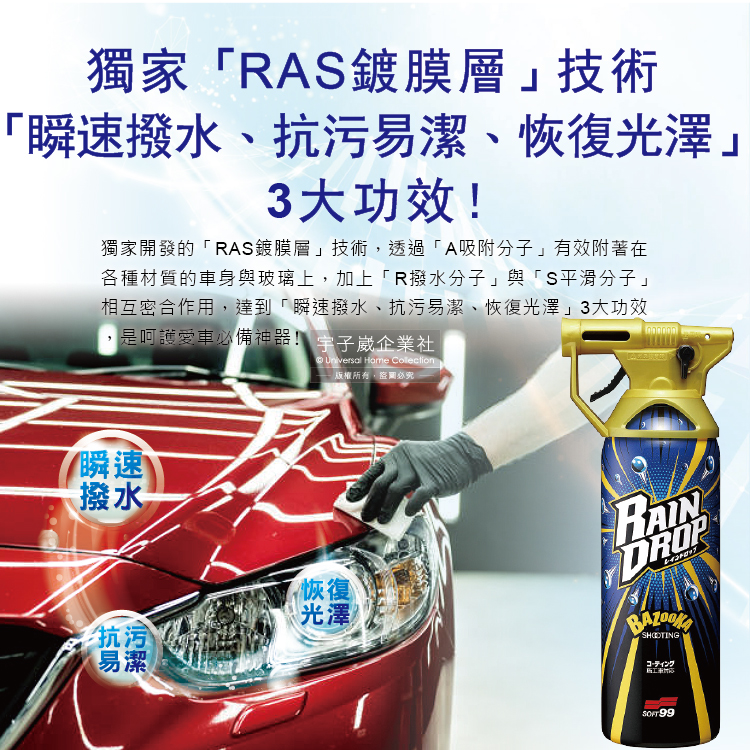 Soft99 W310 Rain Drop Car Coating 300ml, , large