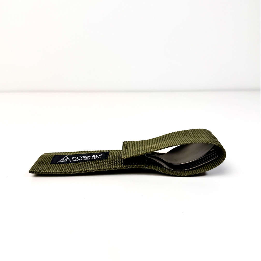 titanium spoon & fork set, , large