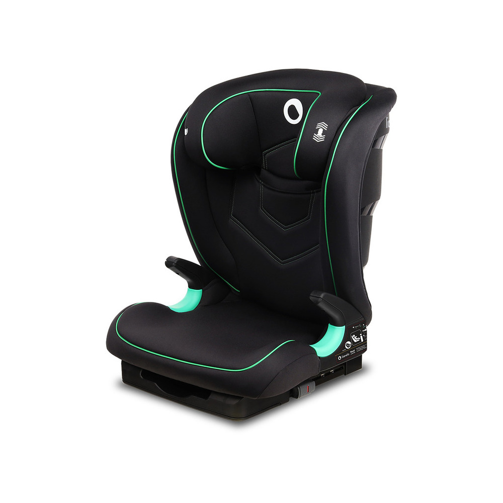 【Lionelo】3~12歲ISOFIX成長型輔助汽座 Neal 黑瑪瑙  (ISOFIX/安全帶兩用 成長座椅 R129 I-size), , large