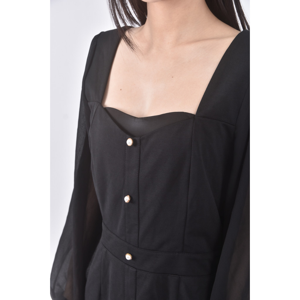 (L) air space質感黑色洋裝二手衣, , large