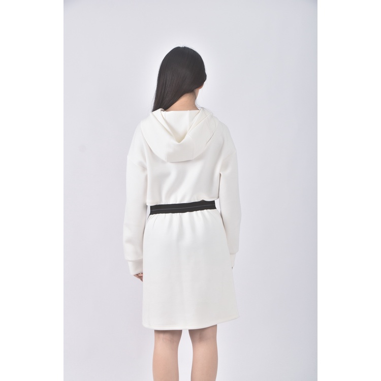 (L) moma質感連帽白色洋裝二手衣, , large