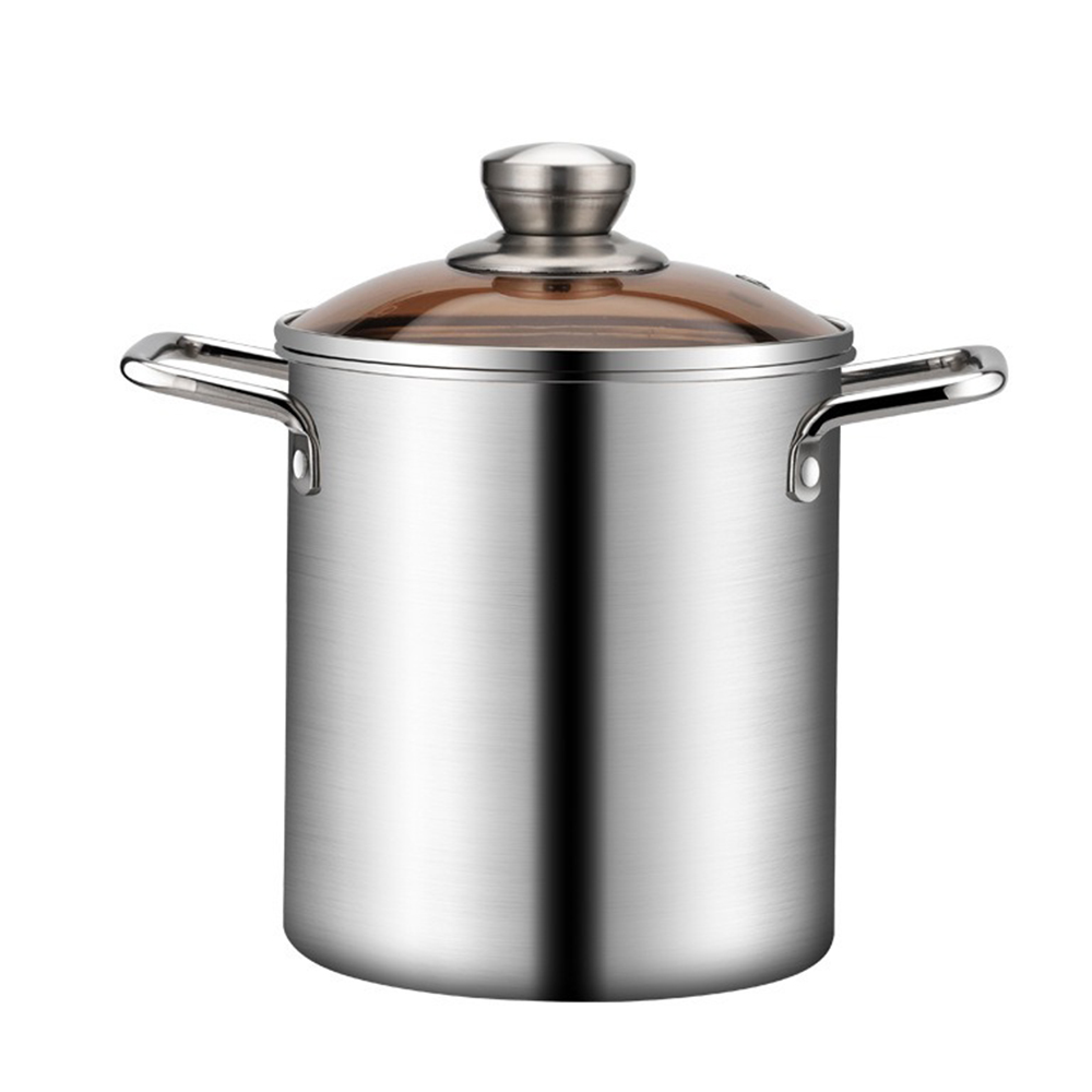 【SV61256】3L炸鍋 304不銹鋼雙耳油炸鍋 附濾網+夾子 加深直筒鍋體 能炸能煮 一體炸鍋 廚房用品, , large