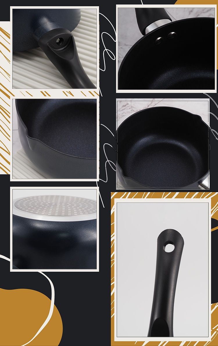 樂司廚品/鑽石不沾單把湯鍋-20cm-2支, , large