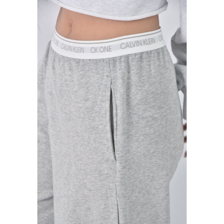 (4XL（含）以上) calvin klein高腰質感腰部logo灰色長褲二手衣, , large