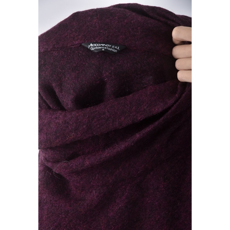 (S) madammay高領兩件式紫色長袖上衣二手衣, , large
