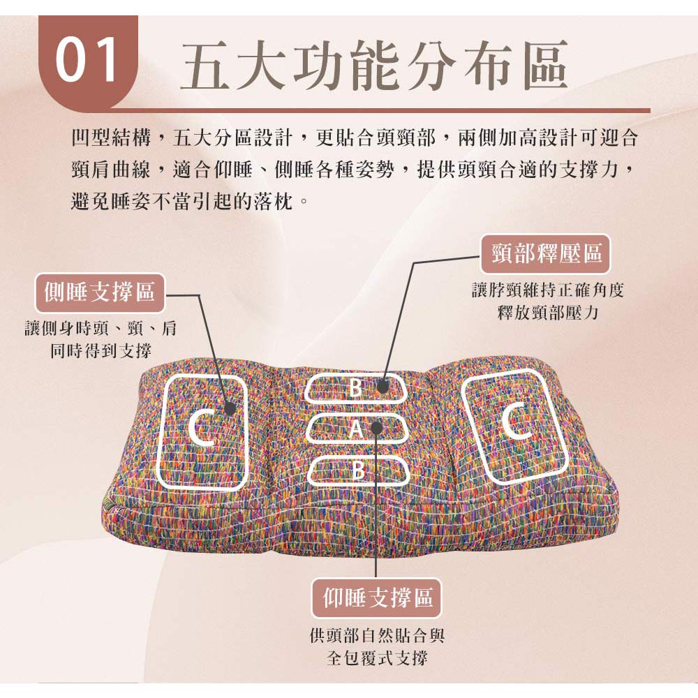 Graphene Adjustable Pillow with Fortune-Enhancing Minerals, , large