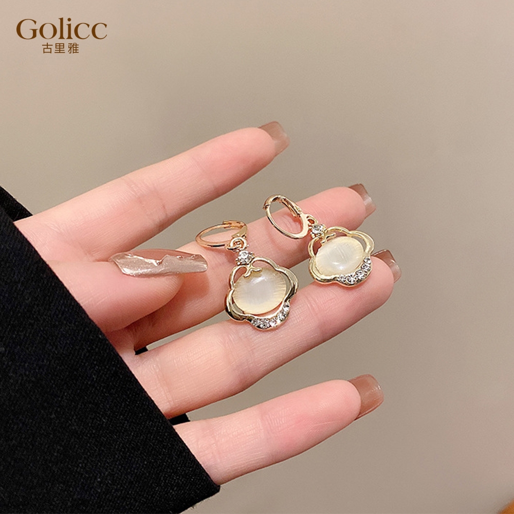 【Gulicc】古莉可 耳環 如意平安鎖耳飾, , large