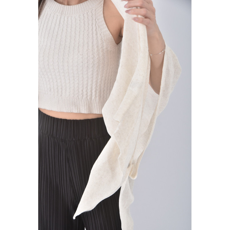 (F) linen質感杏色罩衫二手衣, , large