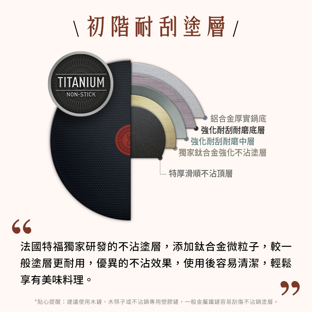 法國特福醇火系列30cm不沾炒鍋加蓋, , large