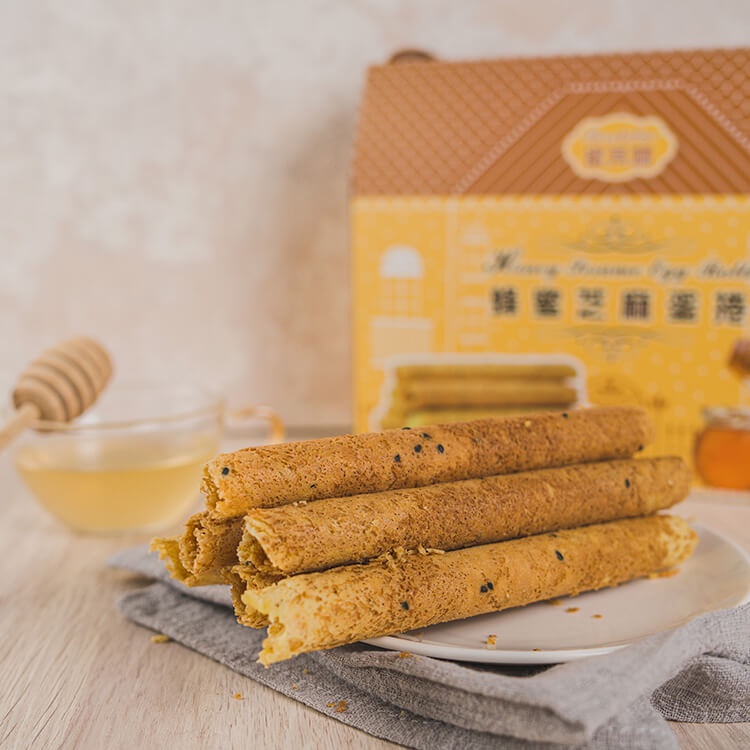 [蜜蜂故事館] 蜂蜜芝麻蛋捲, , large