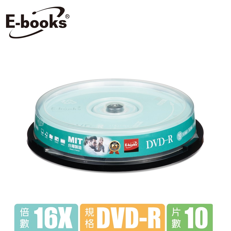 E-books晶鑽版16X DVD+/-R 10片桶, , large
