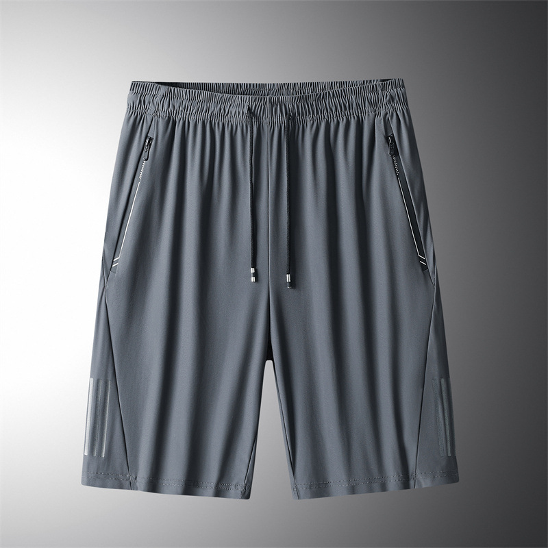 ⭐穿比不穿還要涼⭐【超涼短褲】One牌同工廠 透氣 降溫 夏天 排汗 舒適 鬆緊帶 反光條 散熱 抗悶 運動 休閒 冰絲, , large