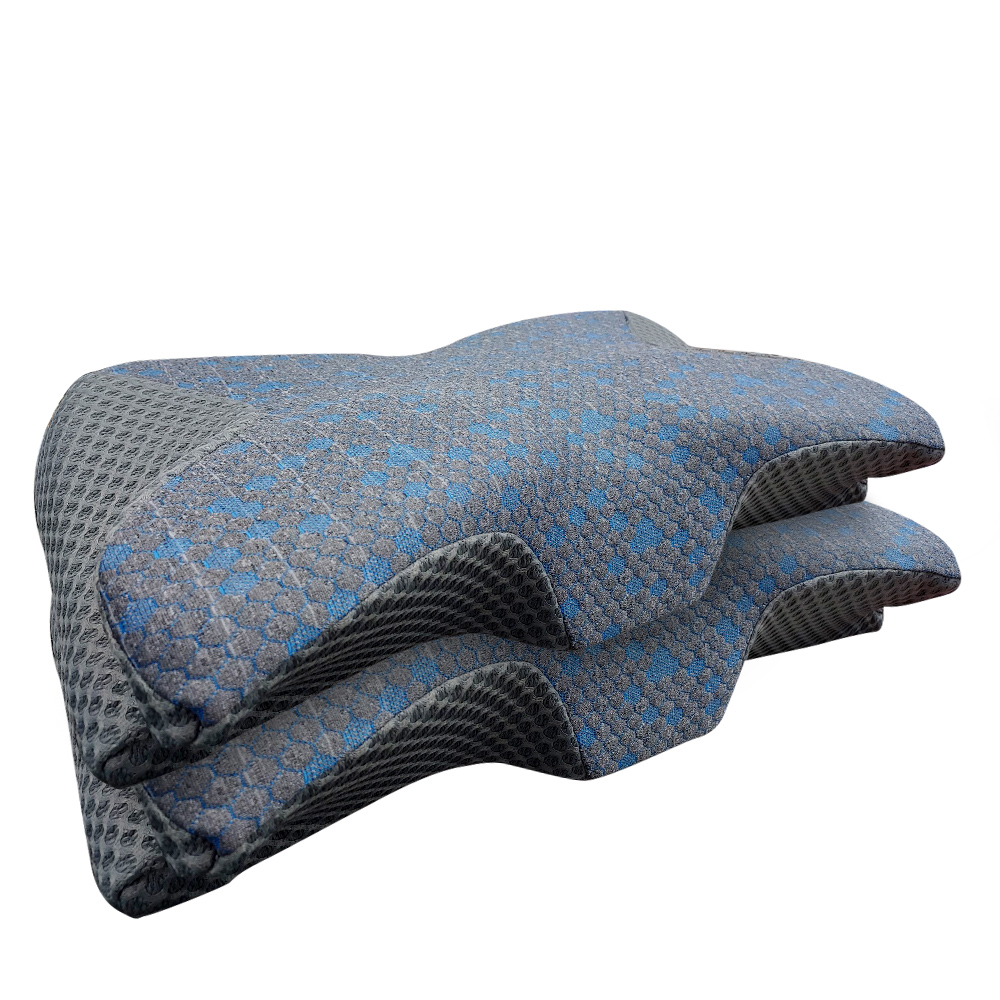 二入組【Hilton 希爾頓】8S支撐超導石墨烯回彈記憶枕(枕頭/蝶型枕/護頸枕/記憶枕)(P8001), , large