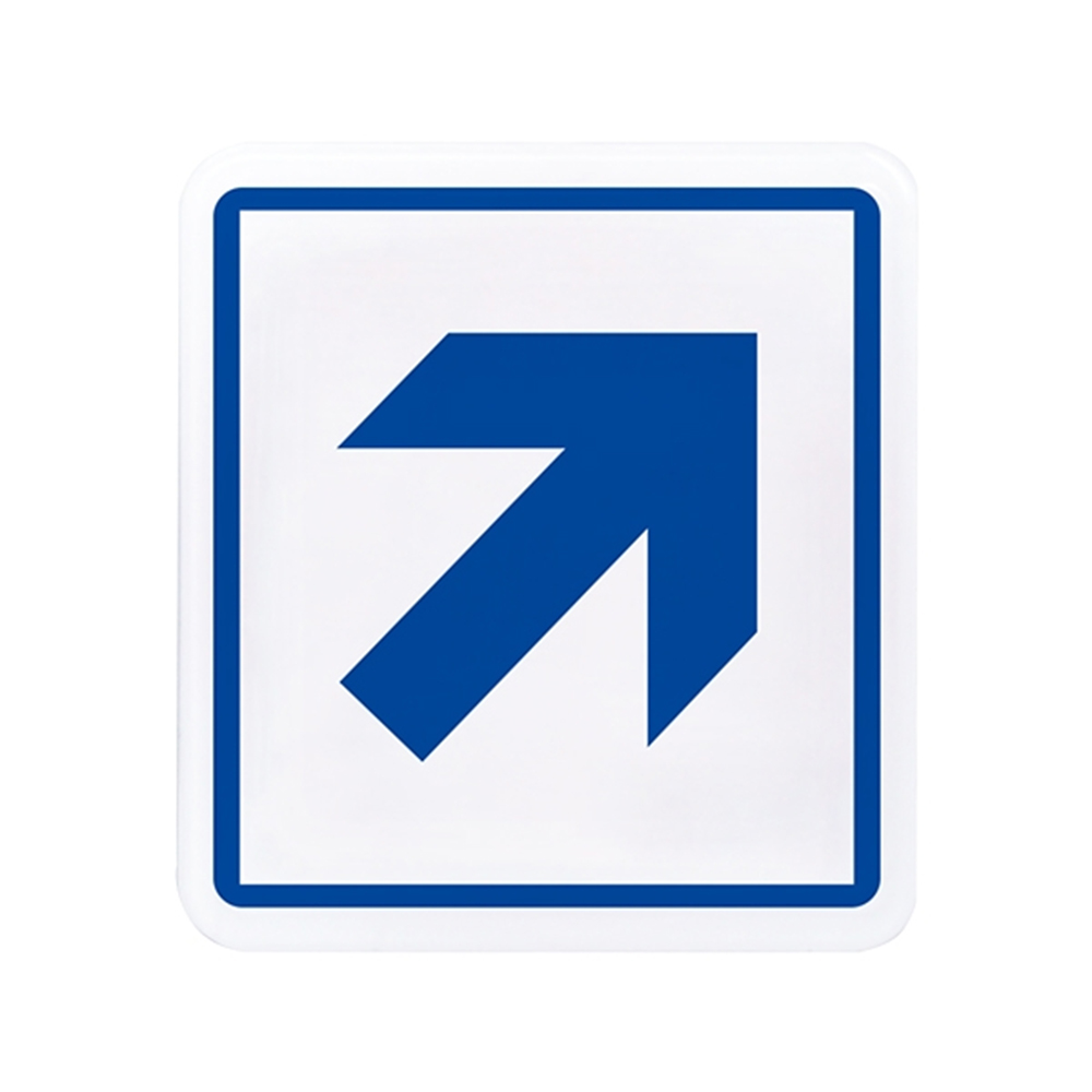 W.I.P 600系列 標示牌 12x11cm  箭頭 ↗/ 個 NO.610, , large