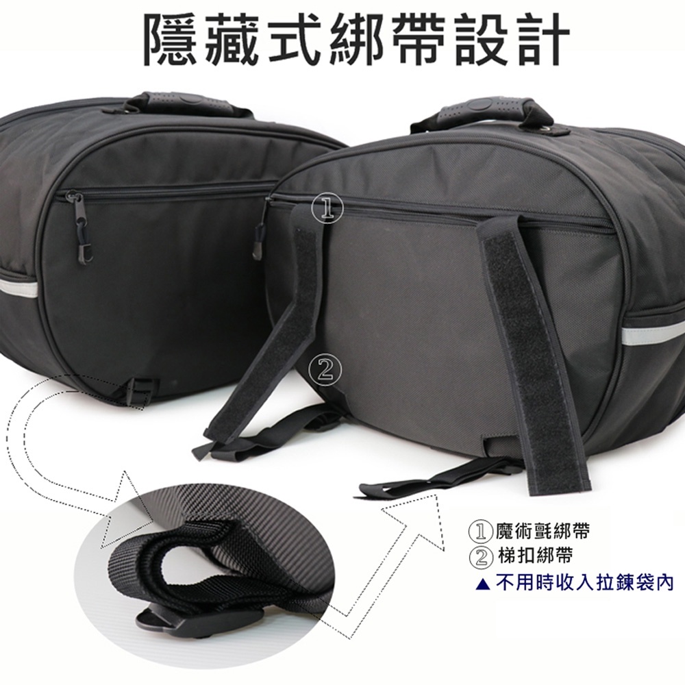 【Niche 樂奇】重機經典馬鞍包 大容量 邊包 可擴充 防水 露營 NMO-8209, , large