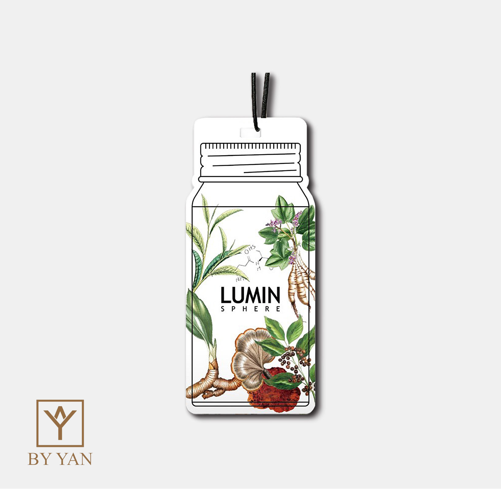 LUMIN SPHERE &times; BY YAN 聯名香氛卡 《 WAKING TONE 醒調 》擴香卡 3入, , large