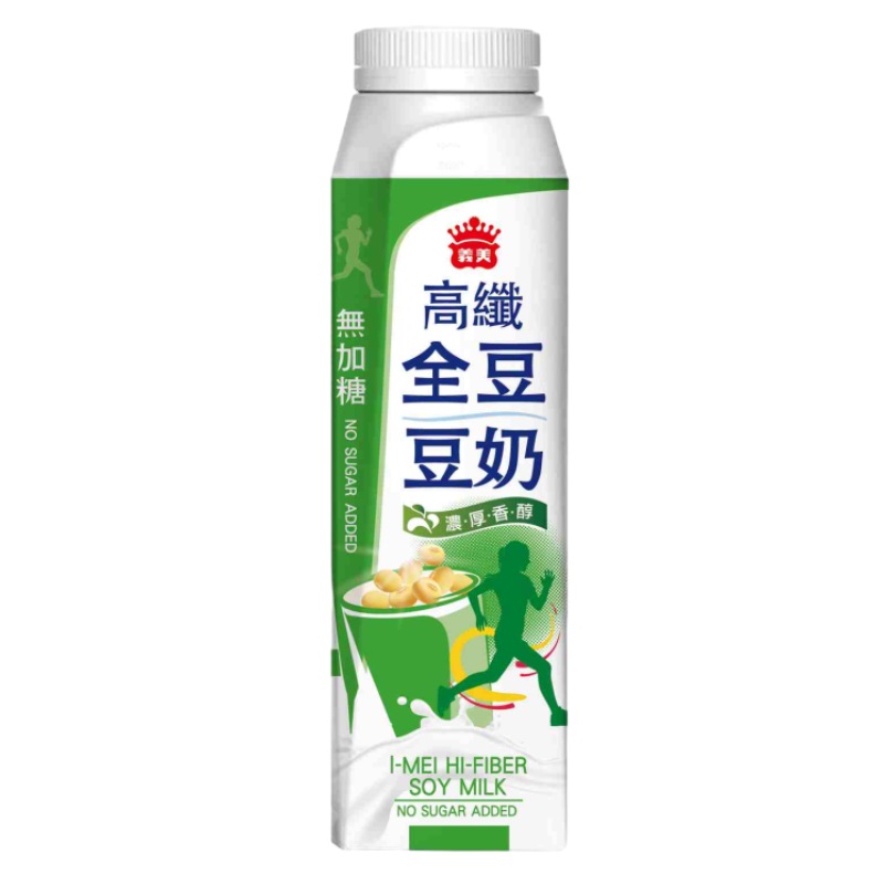 義美無加糖高纖全豆豆奶 330ml , , large