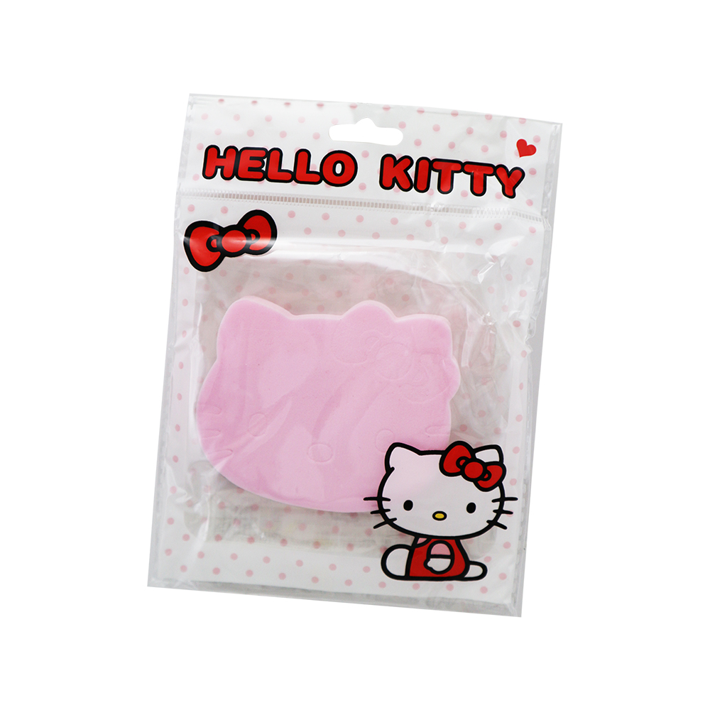 Hello Kitty造型洗臉海綿-6入, , large