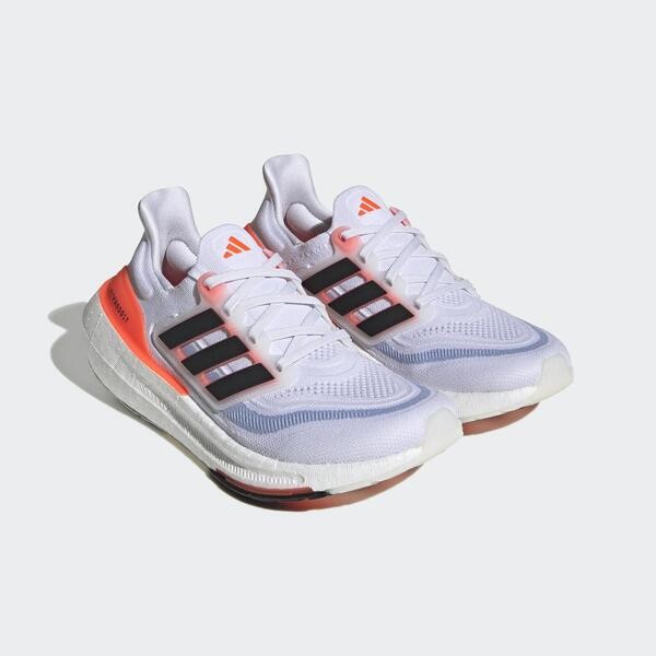 Adidas Ultraboost Light W 女 慢跑鞋 運動 路跑 輕量 緩震 回彈 白黑橘 [HQ6353], , large