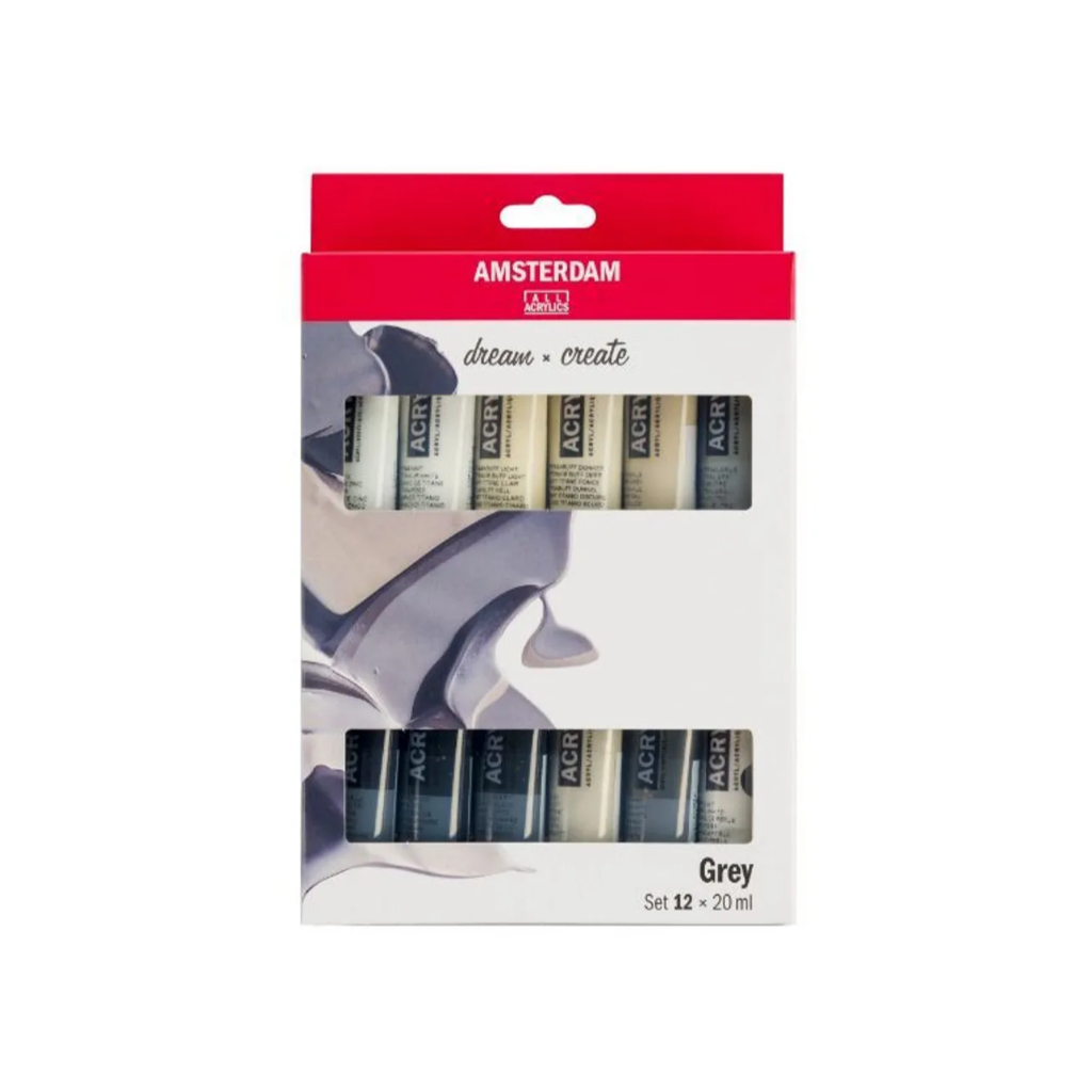 *需預訂 Royal Talens AMSTERDAM 壓克力20ML - 12色套組靜物, , large