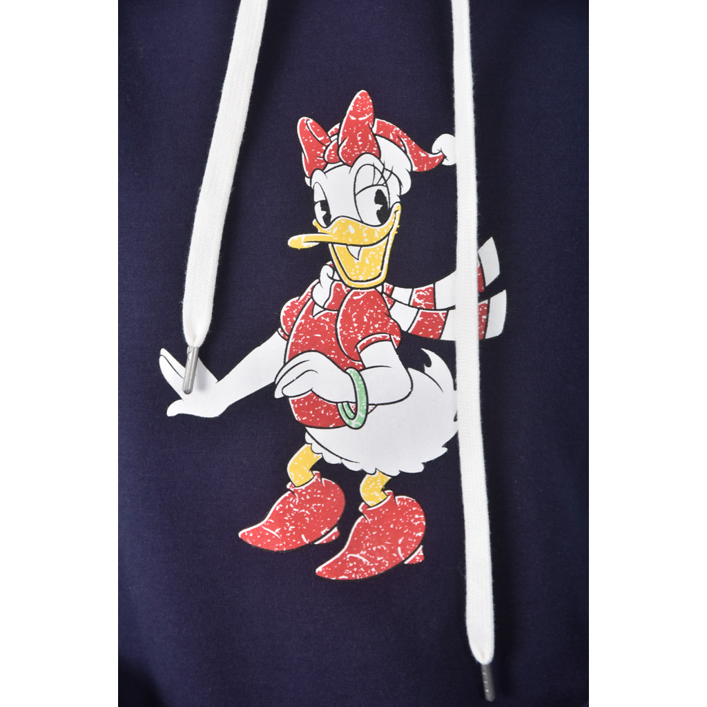 (XL) genquo質感棉質連帽藍色長袖上衣二手衣, , large