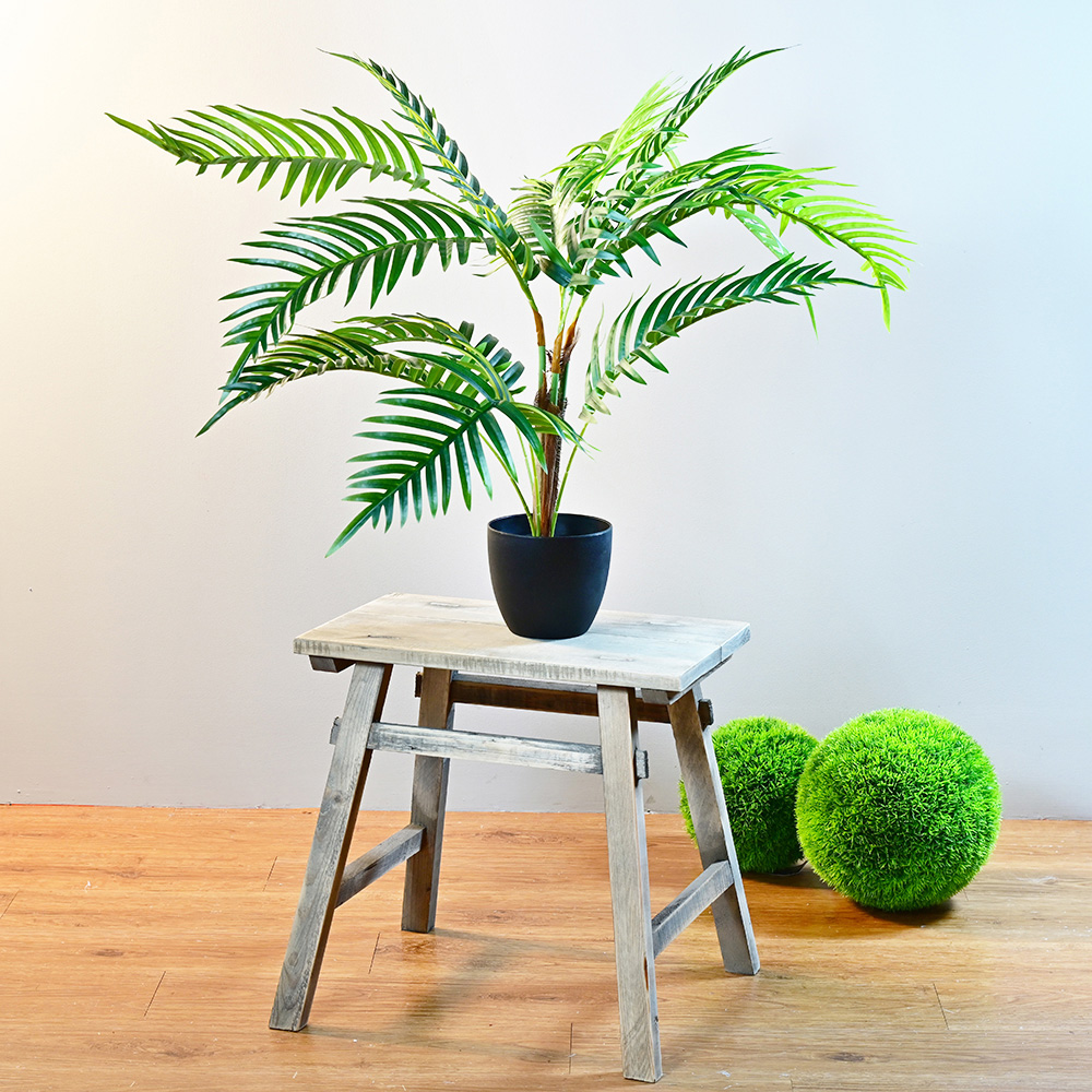 ARTIFICIAL GREEN PALM TREE 90CM, , large