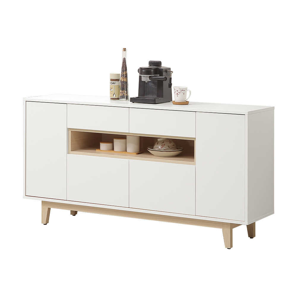 【唯熙傢俱】羅伊原木雙色5尺餐櫃, , large