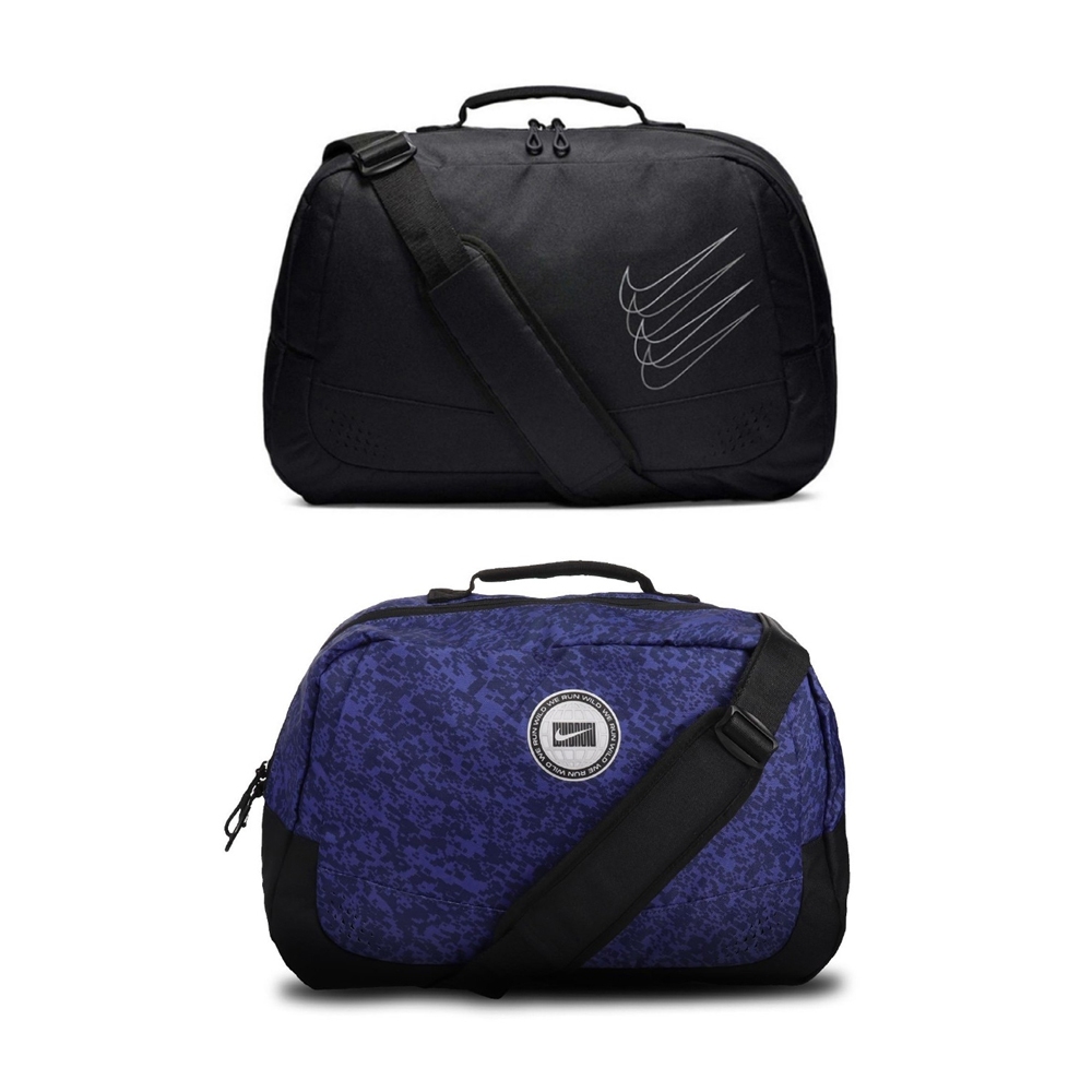 NIKE RUN MINIMAL 提袋21L 手提包 行李袋 收納包 旅行袋 運動包 簡約 時尚 加厚背帶 便攜 黑 藍, , large