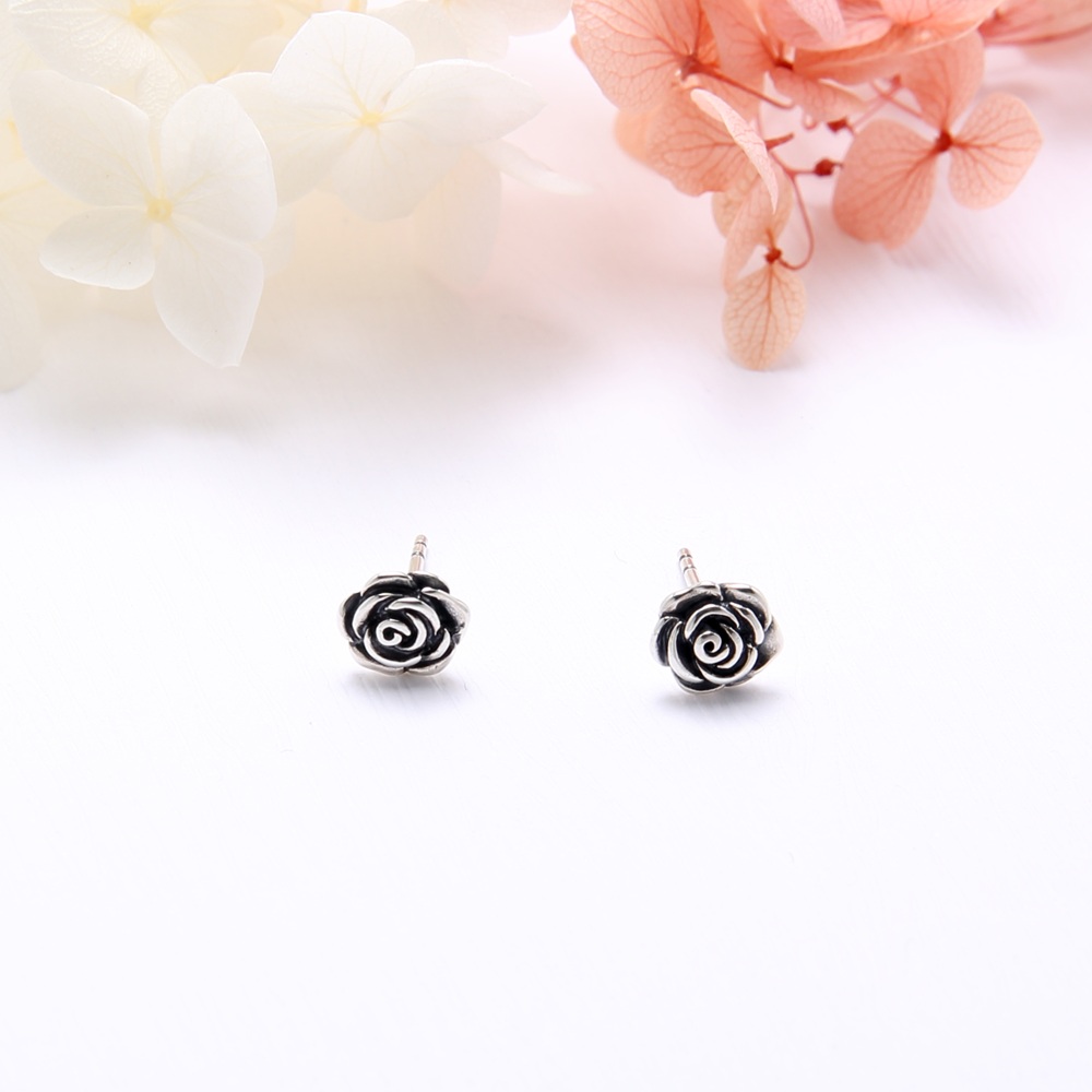 【Angel & Me】Le Petit Prince Rose s925 sterling silver earrings birthday gift, , large