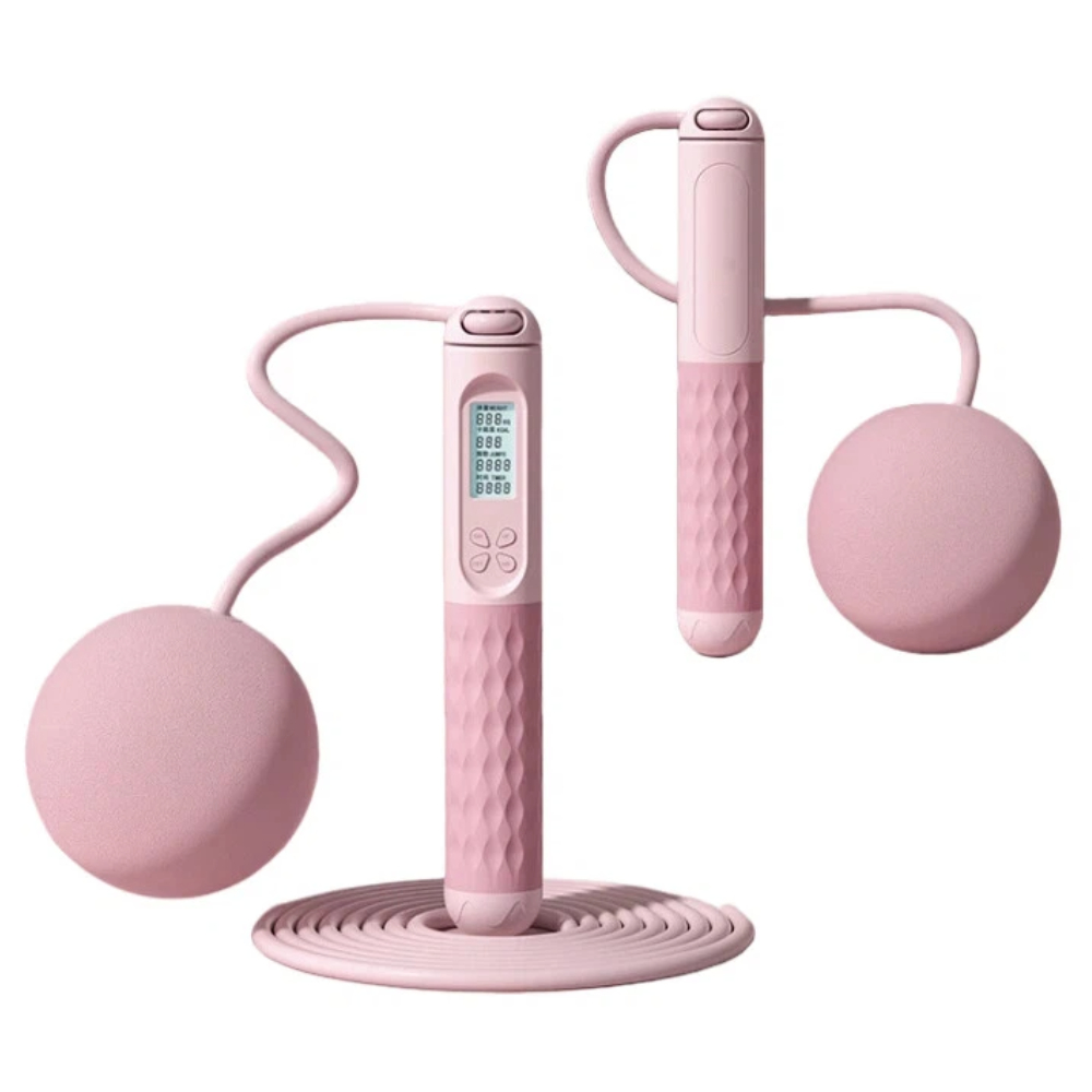 [A&R] Smart Counting Weighted Jump Rope - Large Ball Long Rope (Pink), , large