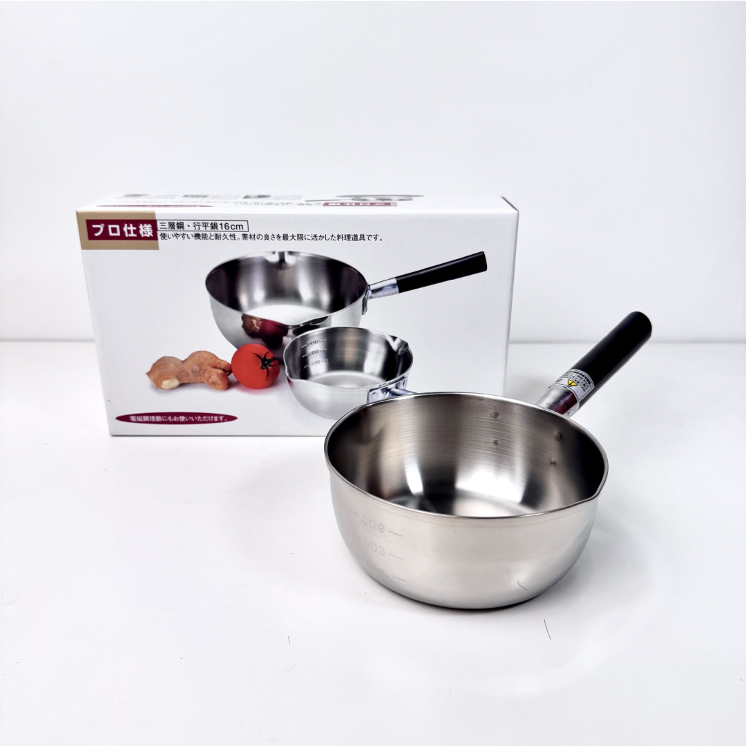 Professional Grade 3-Ply Stainless Steel Yukihira Pot, , large