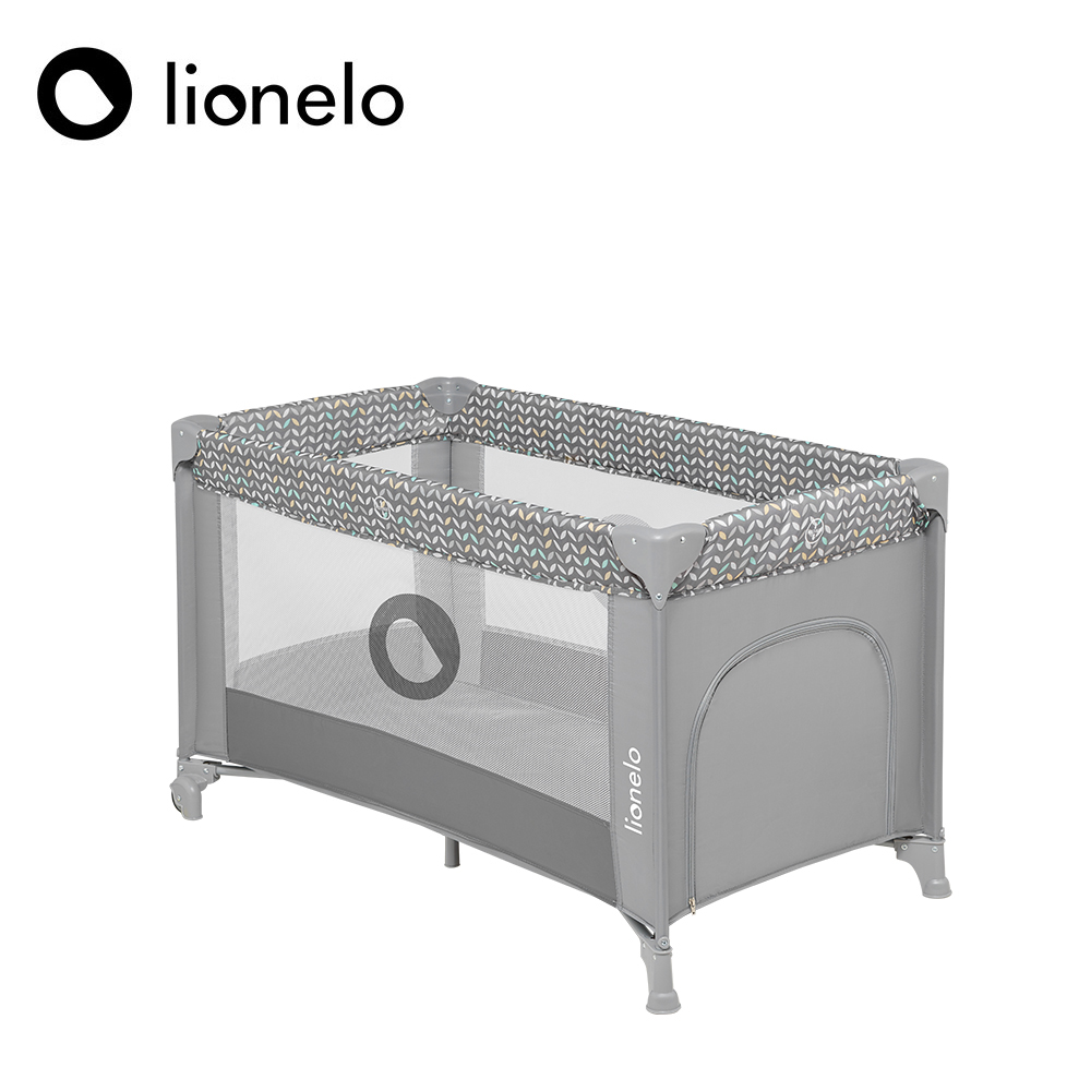 【Lionelo】Stefi-Travel Cot-Grey, , large