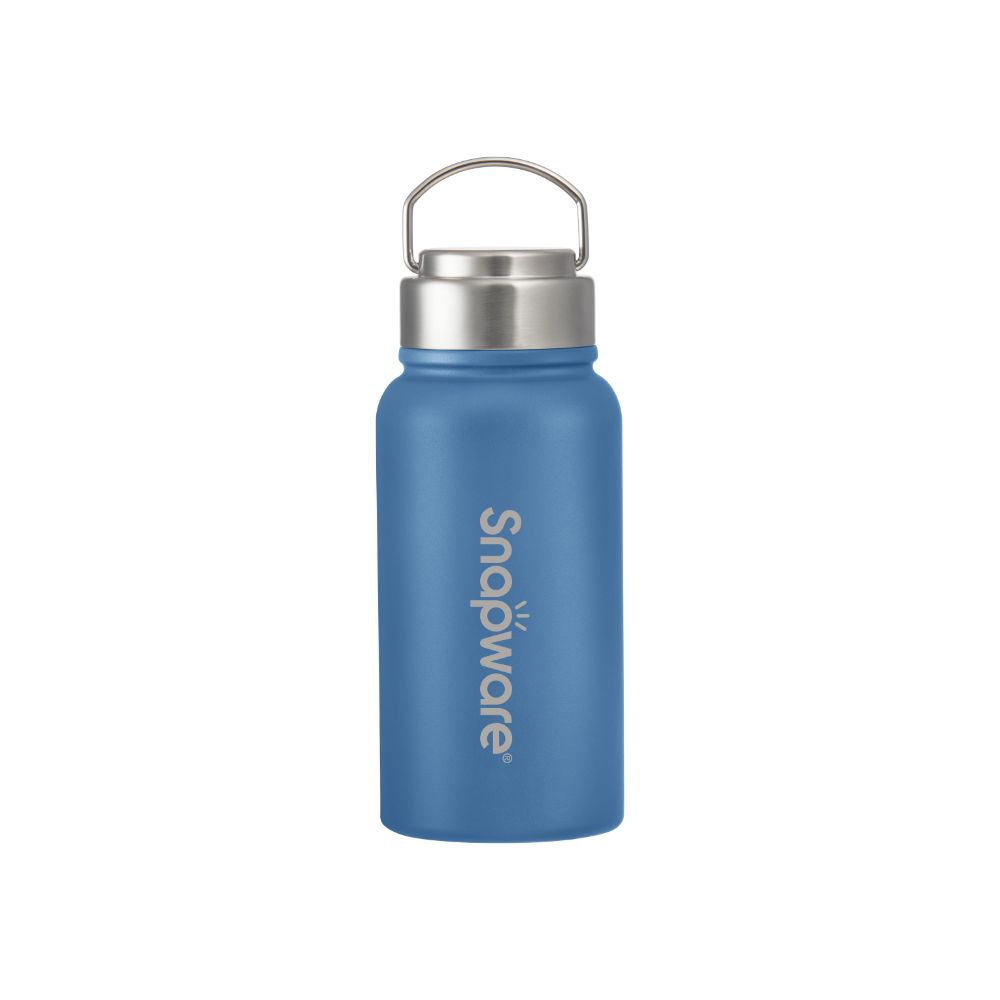 Zinc light porcelain thermos bottle, , large